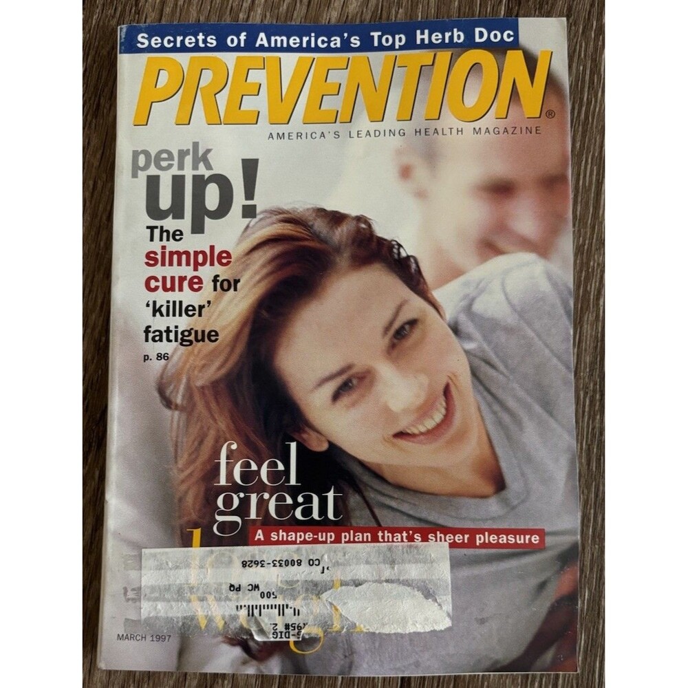 Prevention Magazine By Hallmark - Vintage March 1997 - Cure For Fatigue